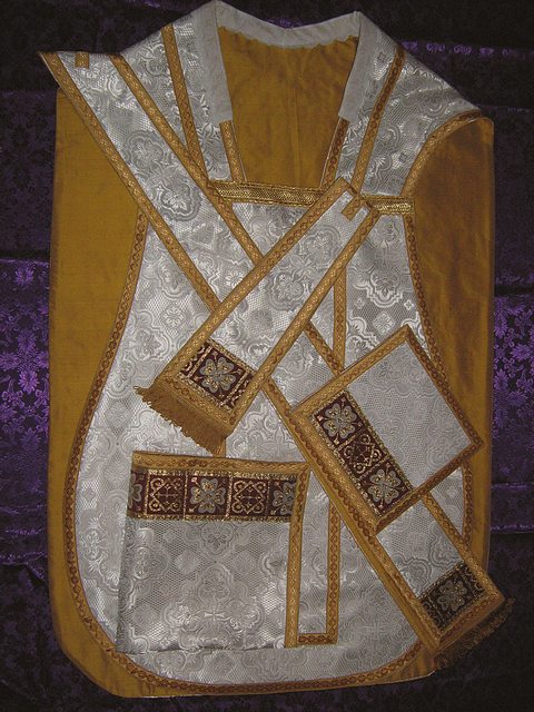 Solemn High Mass Vestments in Russian church fabric